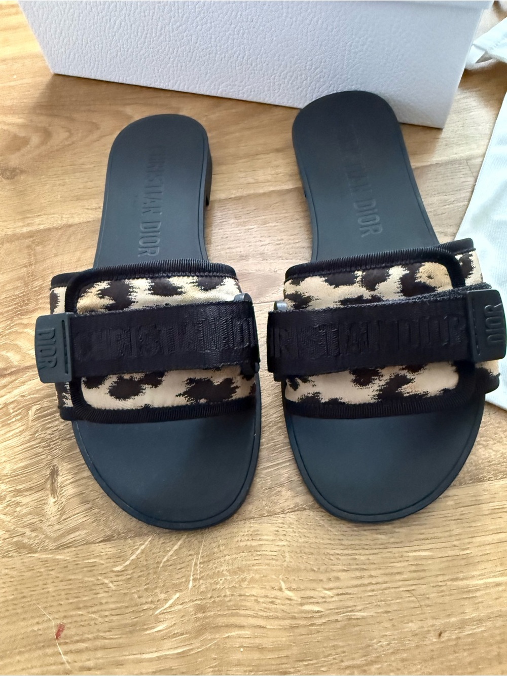 Dior Leopard Sandals